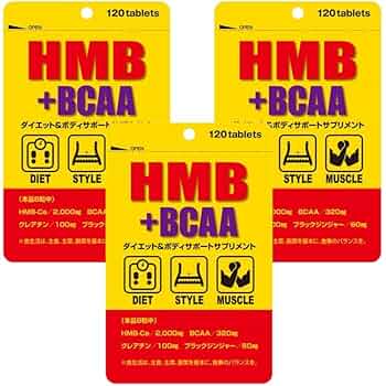 BCAA HMB セット Amazon.co.jp: 【アウトレット】HMB+BCAA 500mg 120粒 3個セット